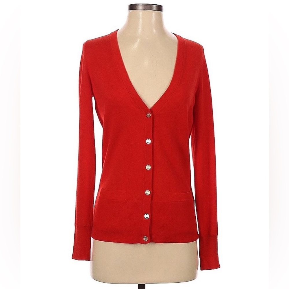 Banana republic red cardigan size xs